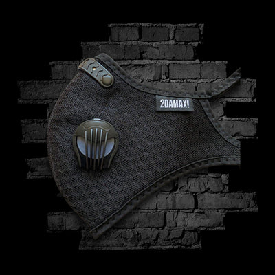 2DAMAX Black Sports Mask w/ Filter