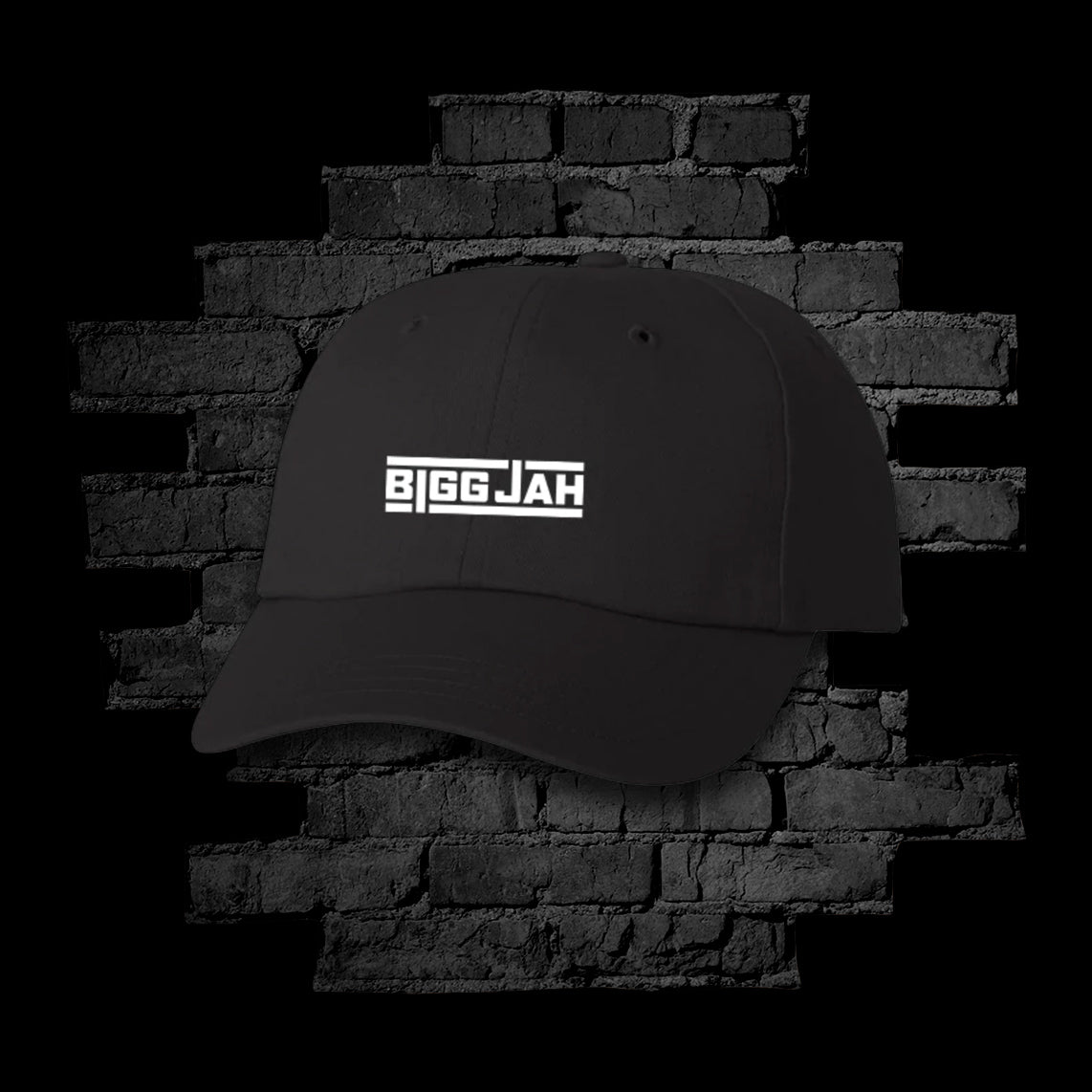 Bigg Jah Logo Dad Hat Black