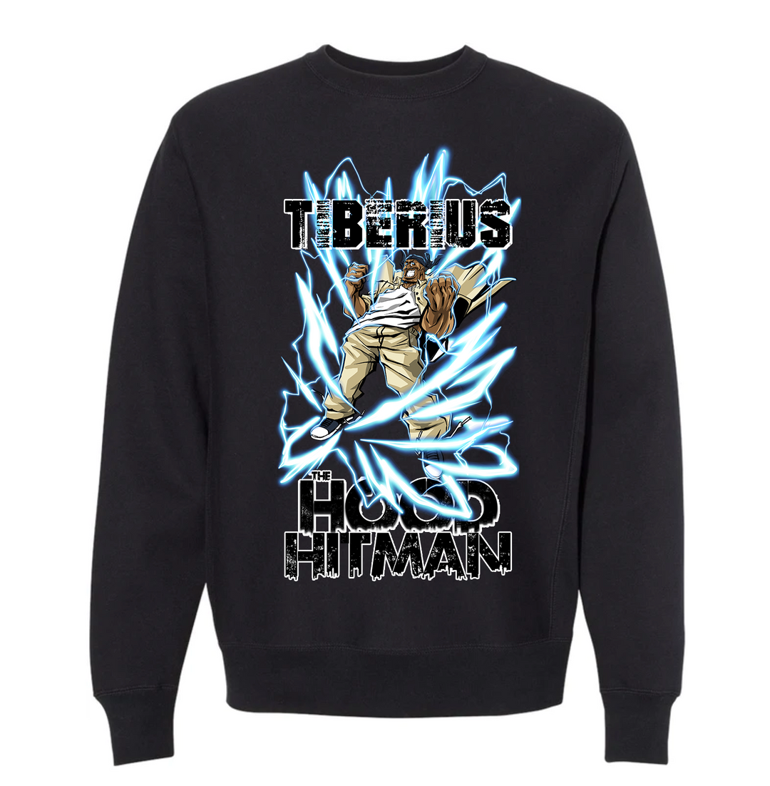 Tiberius The Hood Hitman - Black Crewneck
