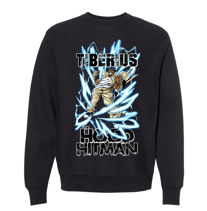 Tiberius The Hood Hitman - Black Crewneck