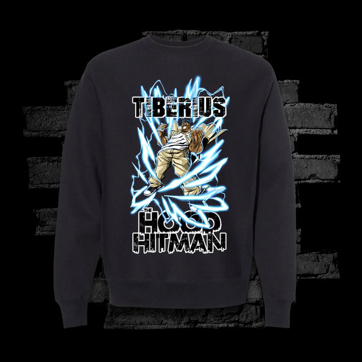 Tiberius The Hood Hitman - Black Crewneck